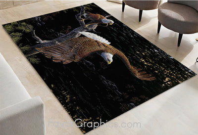 Bald Eagle Home Bedroom Decor Rug Carpet Mat