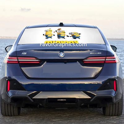 Minion Rear Window Perforated Graphic Vinyl Decal Car Truck UTV