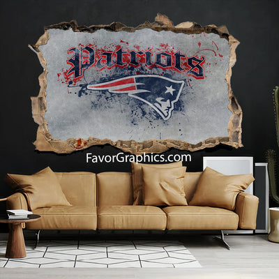 New England Patriots Vinyl Wall Art Decal Sticker Poster Print Mural