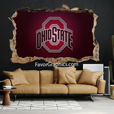 Ohio State Buckeyes Vinyl Wall Art Decal Sticker Poster Print Mural