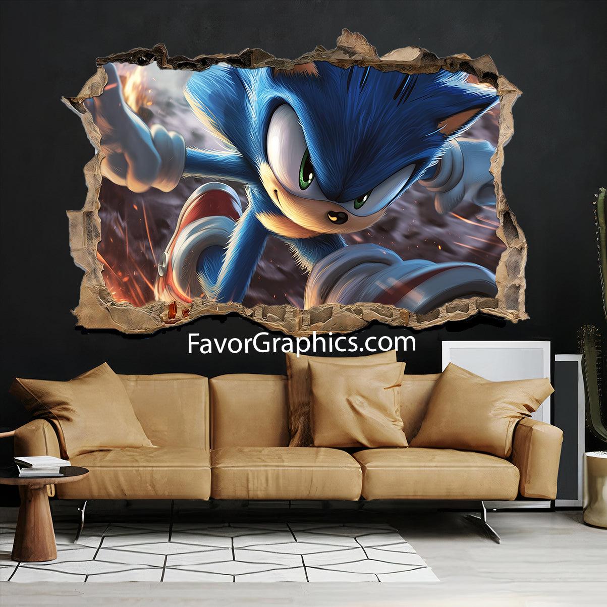 Sonic The Hedgehog Vinyl Wall Art Decal Sticker Poster Print Mural