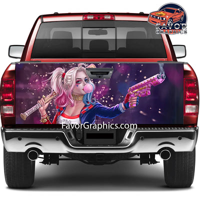 Harley Quinn Tailgate Wraps For Trucks SUV Vinyl Wrap