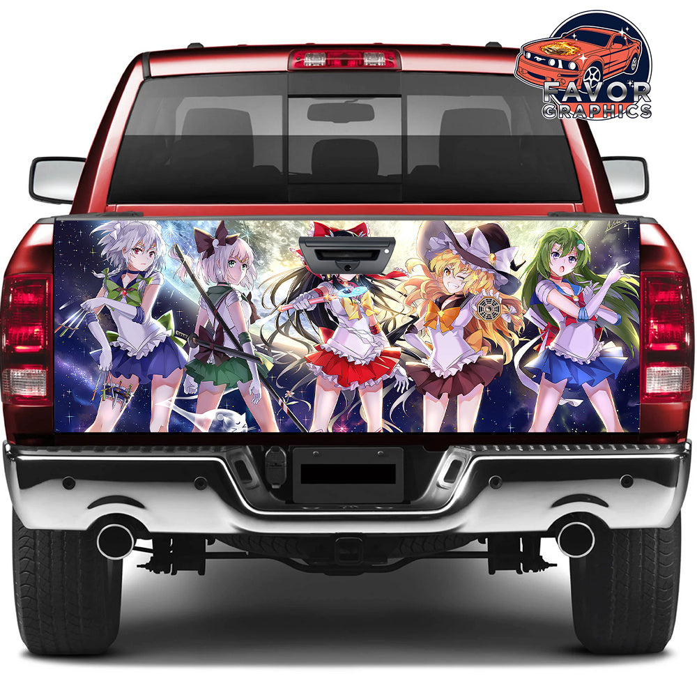 Sailor Moon Tailgate Wraps For Trucks SUV Vinyl Wrap