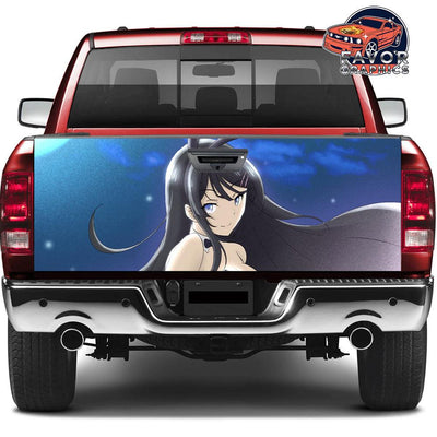 Mai Sakurajima Tailgate Wraps For Trucks SUV Vinyl Wrap