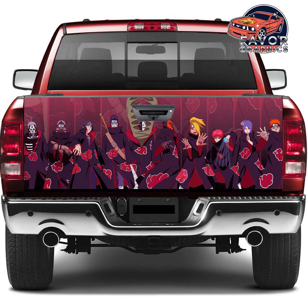 Akatsuki Naruto Tailgate Wraps For Trucks SUV Vinyl Wrap