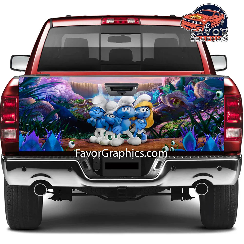 The Smurfs Tailgate Wraps For Trucks SUV Vinyl Wrap