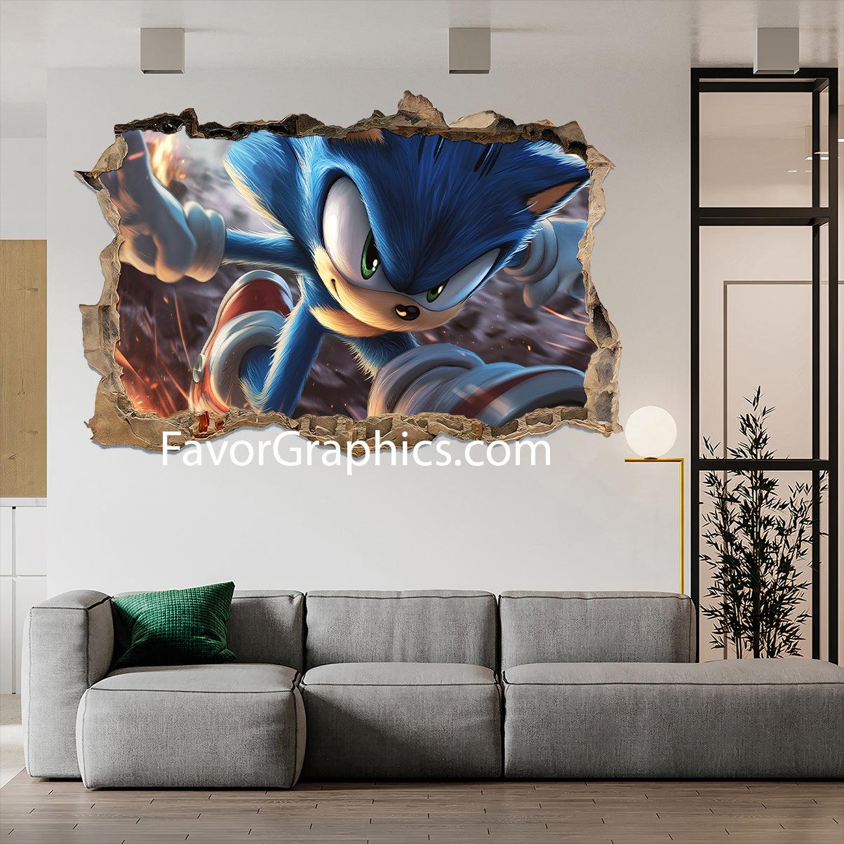 Sonic The Hedgehog Vinyl Wall Art Decal Sticker Poster Print Mural