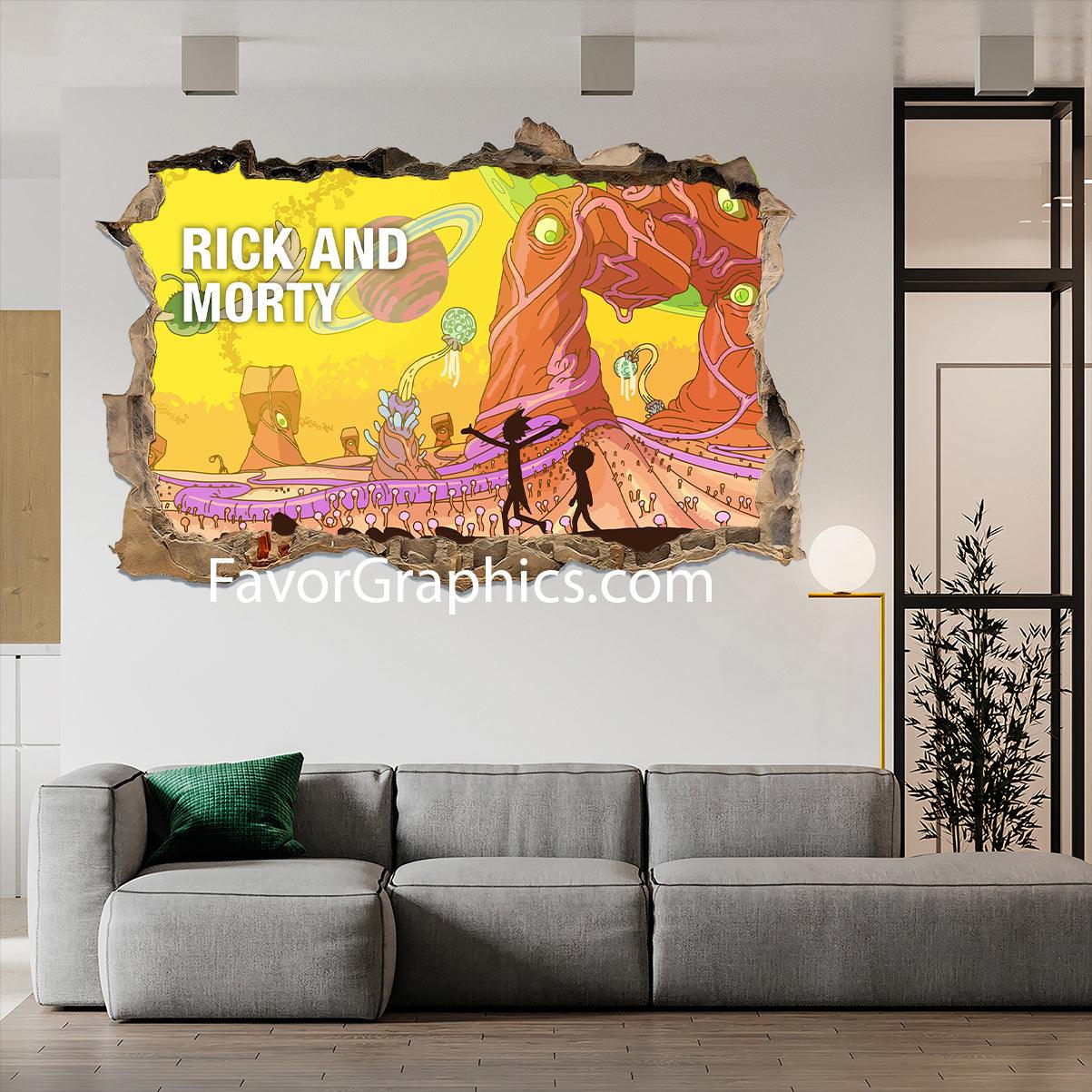 Rick and Morty Vinyl Wall Art Decal Sticker Poster Print Mural