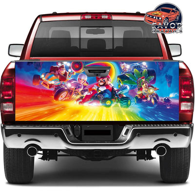 Mario Tailgate Wraps For Trucks SUV Vinyl Wrap