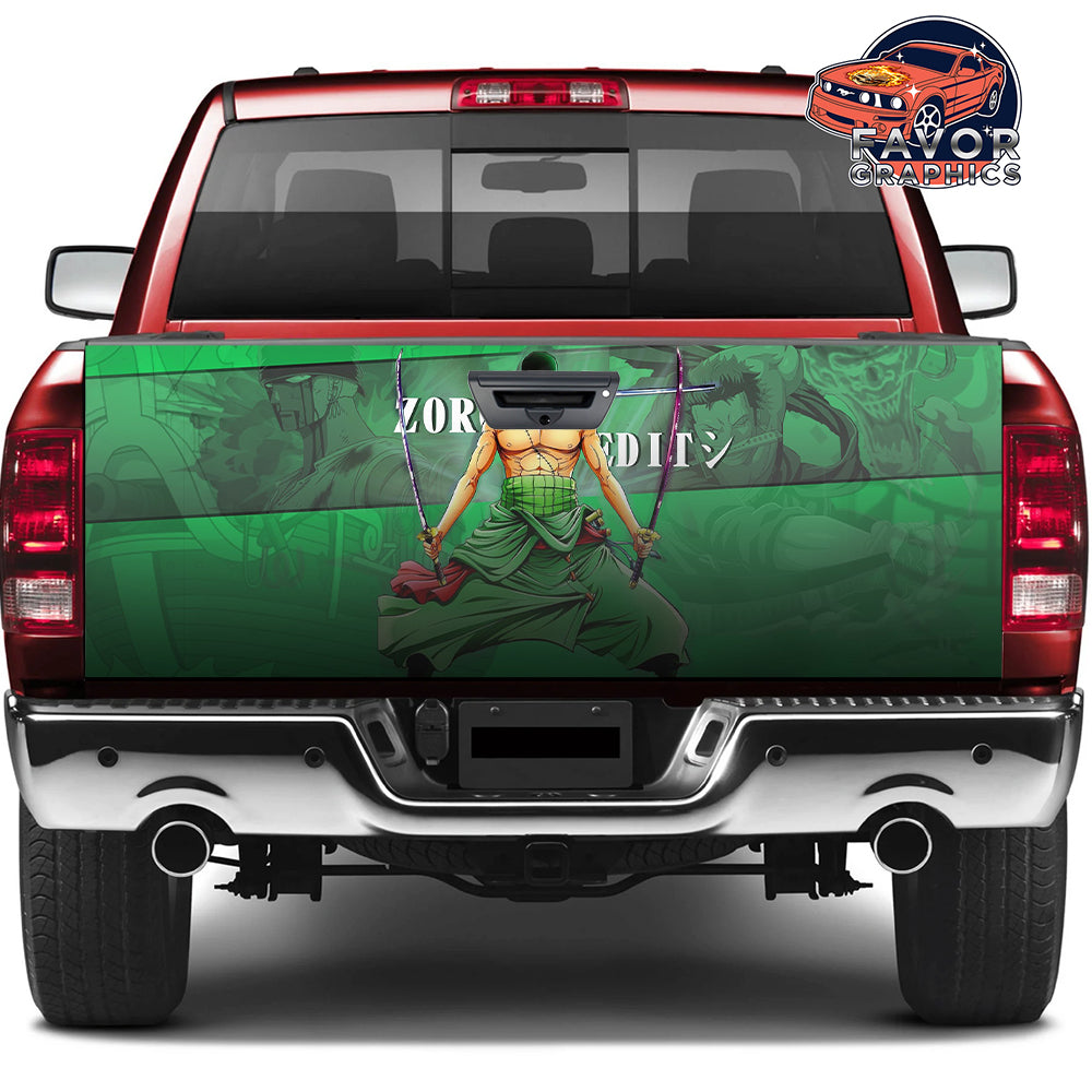 Roronoa Zoro Tailgate Wraps For Trucks SUV Vinyl Wrap