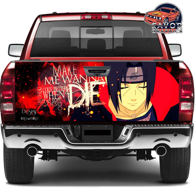 Itachi Uchiha Tailgate Wraps For Trucks SUV Vinyl Wrap