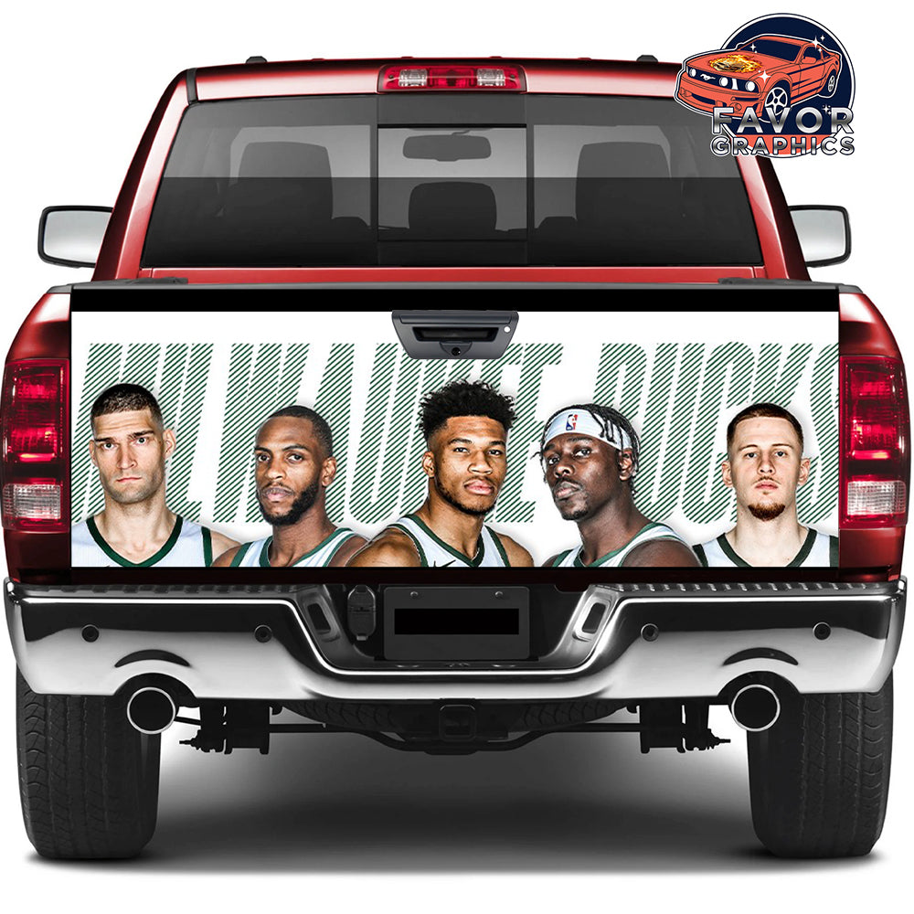 Milwaukee Bucks Tailgate Wraps For Trucks SUV Vinyl Wrap