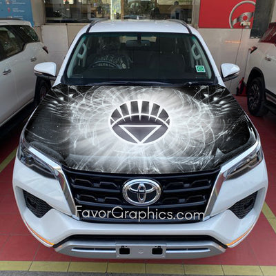 Black Lantern Itasha Car Vinyl Hood Wrap Decal Sticker