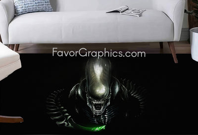 Xenomorph Home Bedroom Decor Rug Carpet Mat