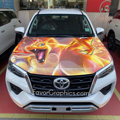 Charizard Itasha Car Vinyl Hood Wrap Decal Sticker