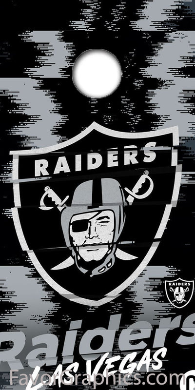 Las Vegas Raiders Cornhole Wood Board Skin Vinyl Wrap Decal Sticker