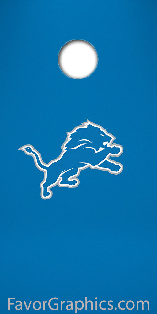 Detroit Lions  Cornhole Wood Board Skin Vinyl Wrap Decal Sticker