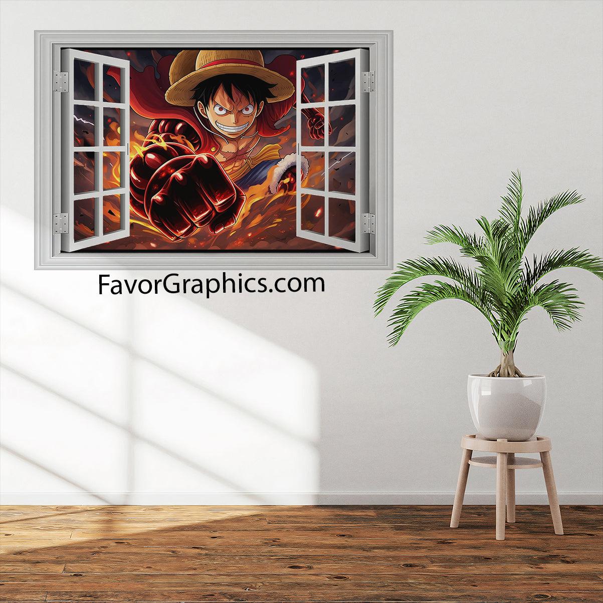 Monkey D. Luffy Vinyl Wall Art Decal Sticker Poster Print Mural