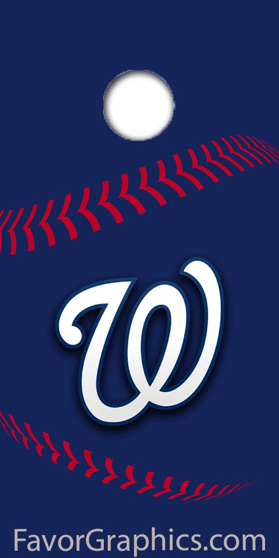 Washington Nationals Cornhole Wood Board Skin Vinyl Wrap Decal Sticker