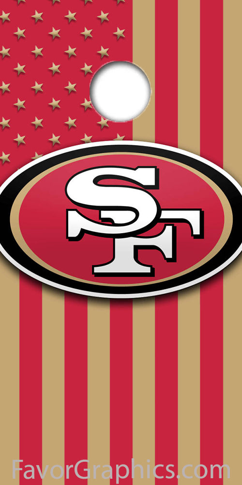 San Francisco 49ers Cornhole Wood Board Skin Vinyl Wrap Decal Sticker