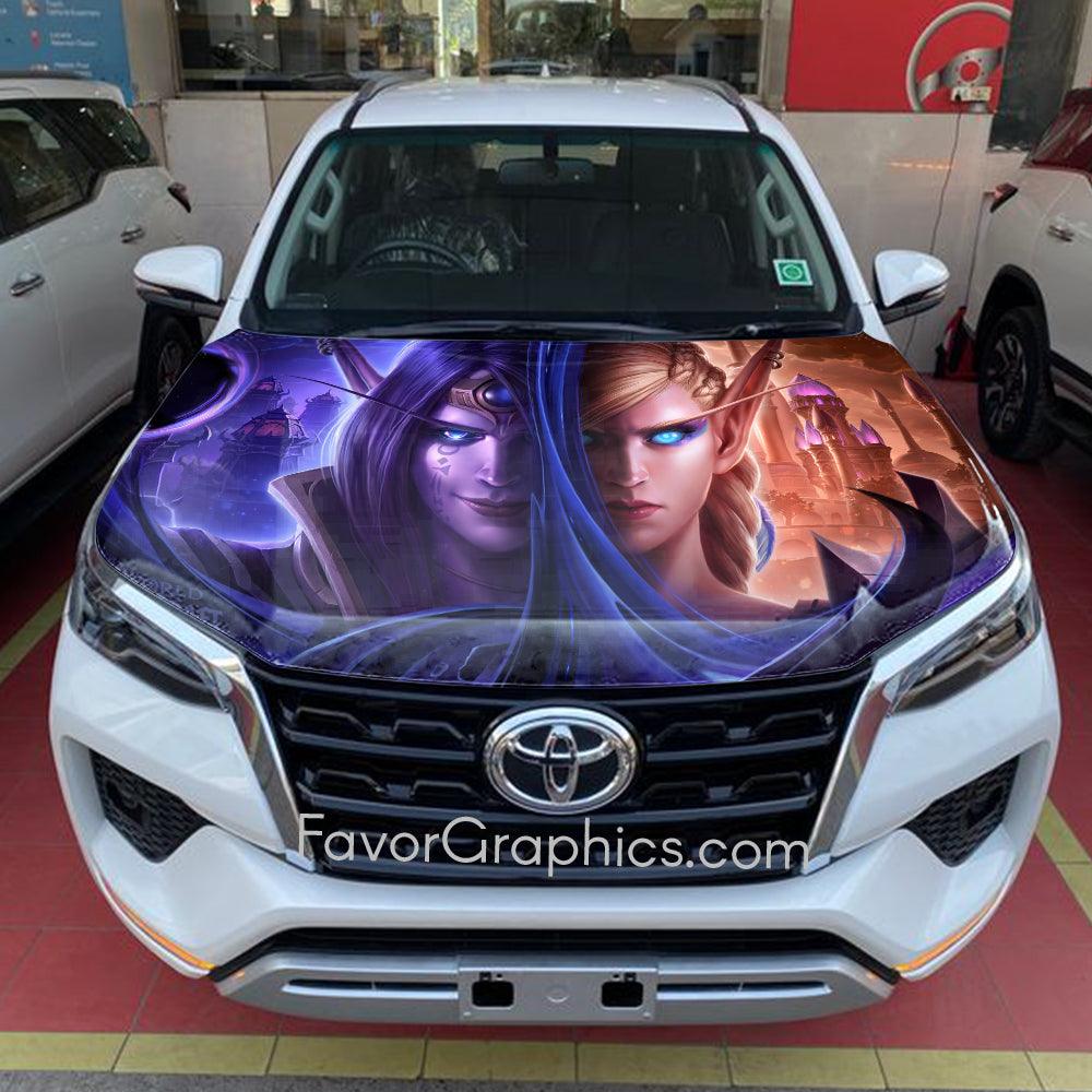 World of Warcraft Itasha Car Vinyl Hood Wrap Decal Sticker