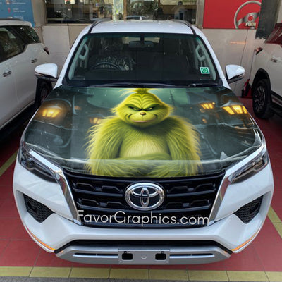 The Grinch Itasha Car Vinyl Hood Wrap Decal Sticker