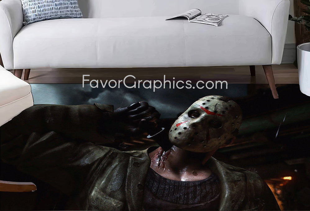 Jason Voorhees Home Bedroom Decor Rug Carpet Mat