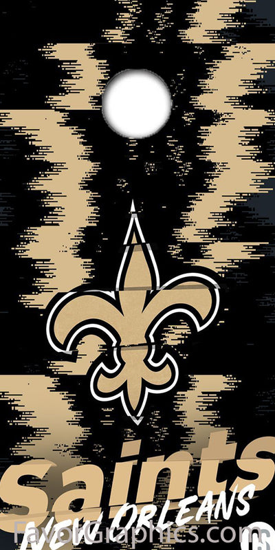 New Orleans Saints Cornhole Wood Board Skin Vinyl Wrap Decal Sticker