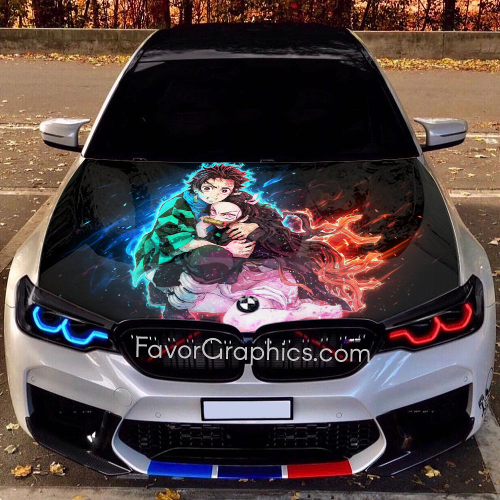 Demon Slayer Car Wrap Vinyl Hood Decal Sticker Itasha – Favor Graphics