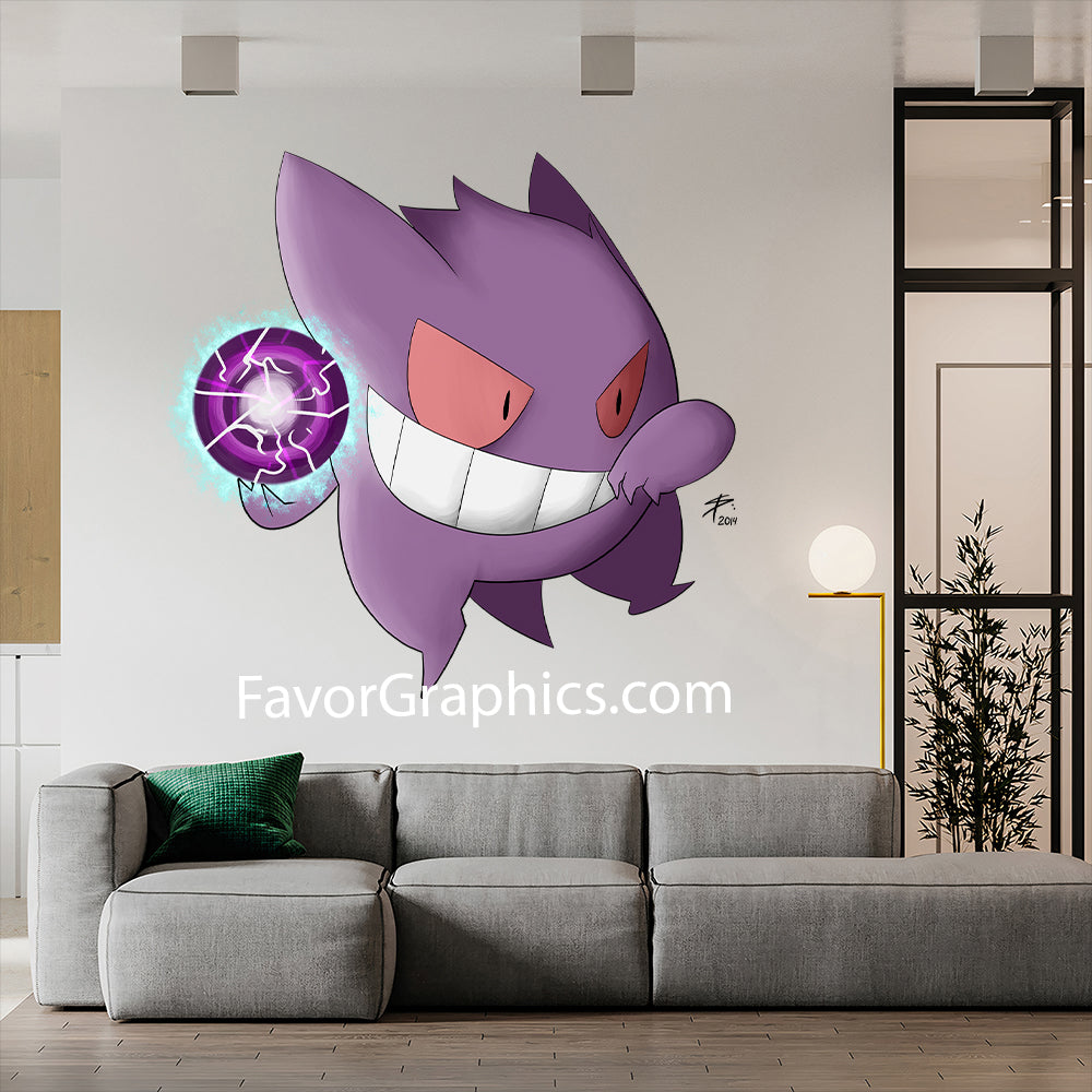 Gengar (Pokemon) Home Room Wall Vinyl Decal Sticker Mural Poster