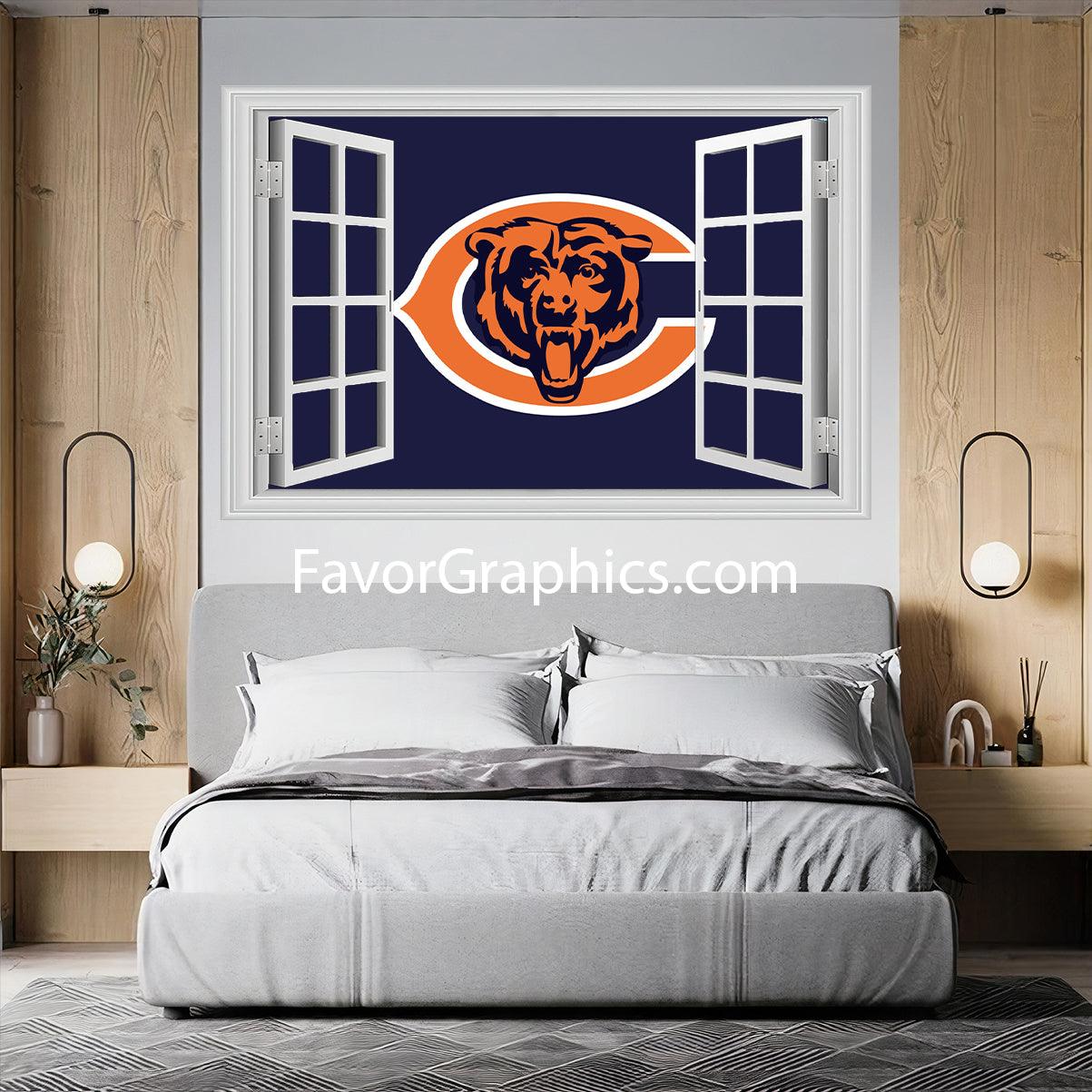 Chicago Bears Vinyl Wall Art Decal Sticker Poster Print Mural