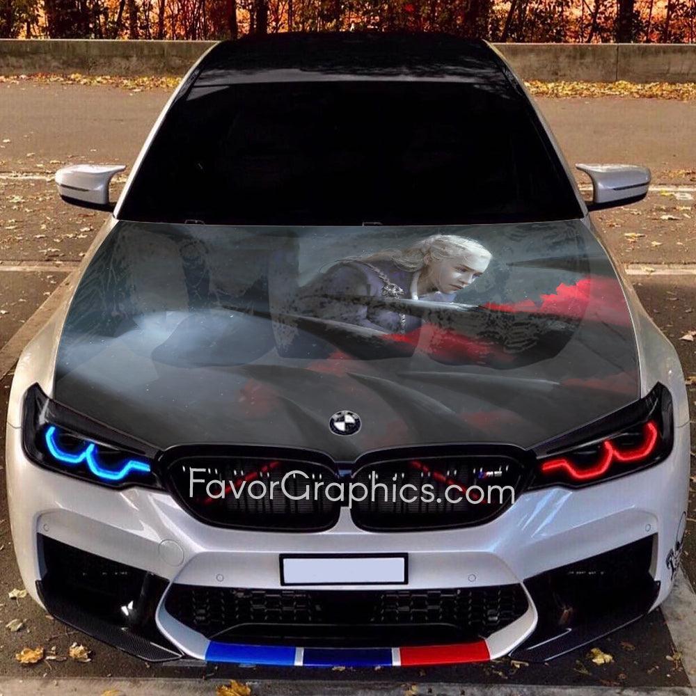 Daenerys Targaryen  Dragon Itasha Car Vinyl Hood Wrap