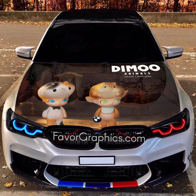 Dimoo Itasha Car Vinyl Hood Wrap Decal Sticker