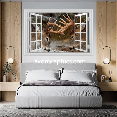 Deer Vinyl Wall Art Decal Sticker Poster Print Mural