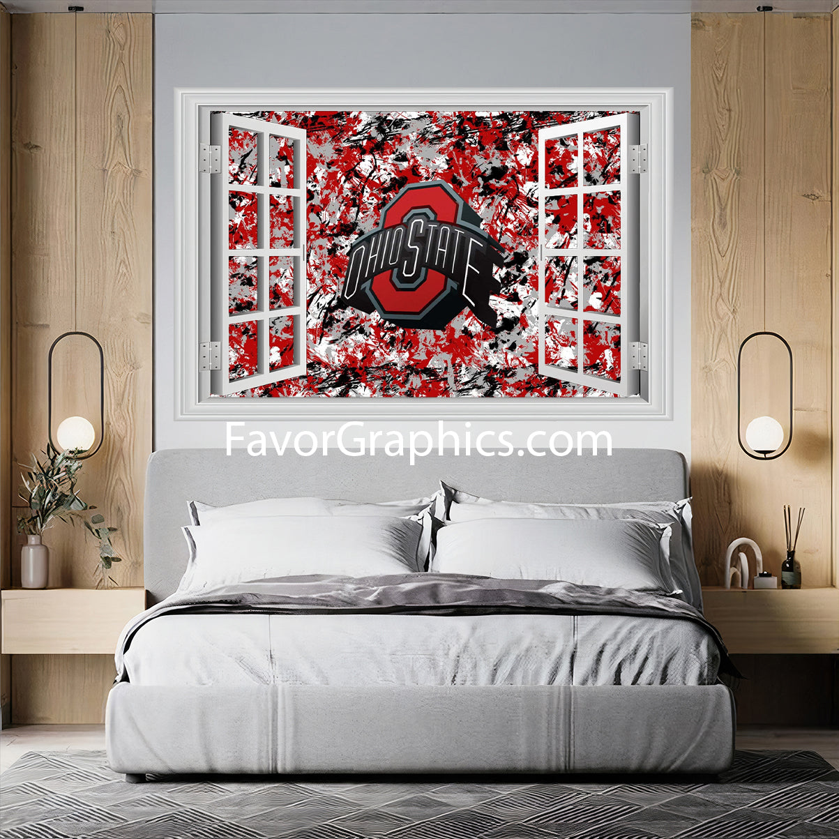 Ohio State Buckeyes Vinyl Wall Art Decal Sticker Poster Print Mural