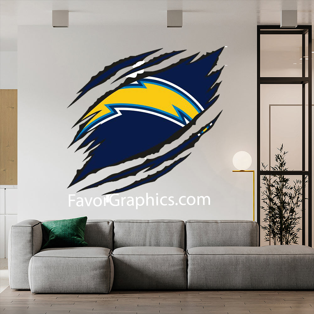 Los Angeles Chargers Home Room Wall Vinyl Decal Sticker Mural Poster