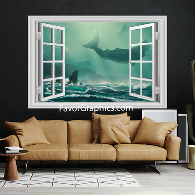 Whale Vinyl Wall Art Decal Sticker Poster Print Mural