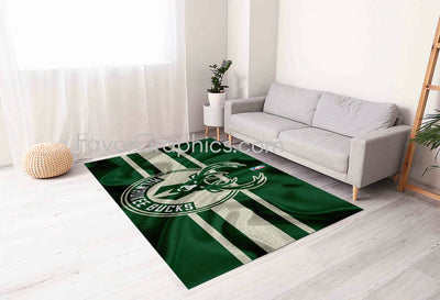 Milwaukee Bucks Home Bedroom Decor Rug Carpet Mat