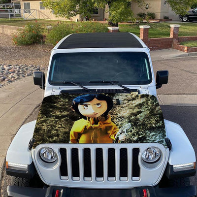 Coraline Itasha Car Vinyl Hood Wrap Decal Sticker