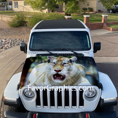 Tiger Itasha Car Vinyl Hood Wrap Decal Sticker