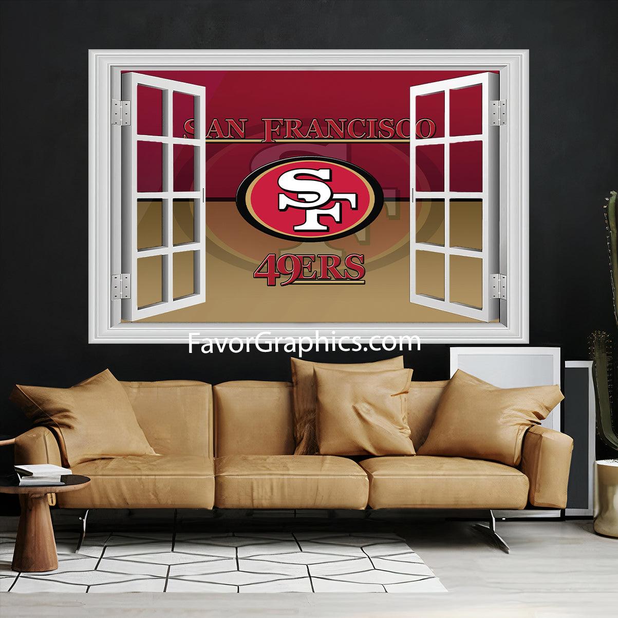 San Francisco 49ers Vinyl Wall Art Decal Sticker Poster Print Mural