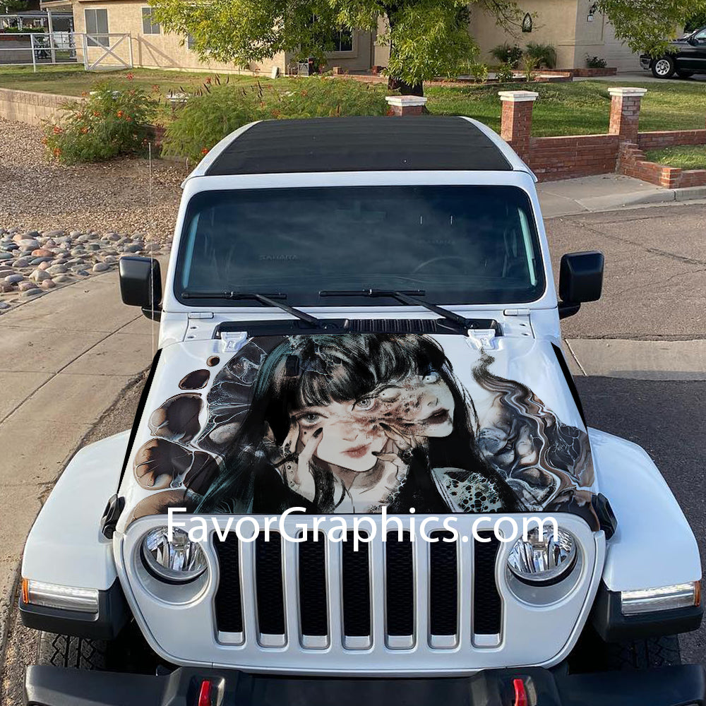 Tomie Kawakami Itasha Car Vinyl Hood Wrap