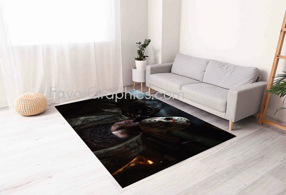 Jason Voorhees Home Bedroom Decor Rug Carpet Mat