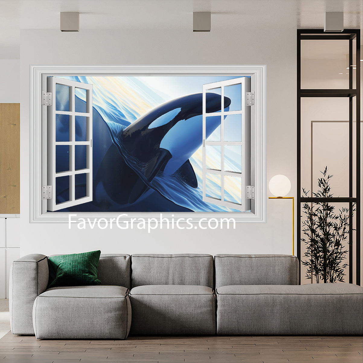 Orca Vinyl Wall Art Decal Sticker Poster Print Mural