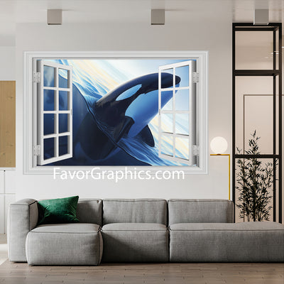 Orca Vinyl Wall Art Decal Sticker Poster Print Mural