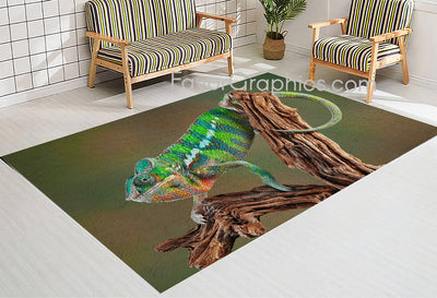 Chameleon Home Bedroom Decor Rug Carpet Mat