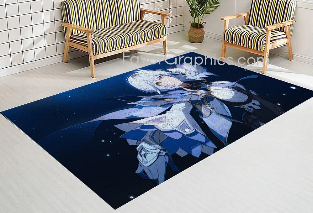 Eula (Genshin impact) Home Bedroom Decor Rug Carpet Mat