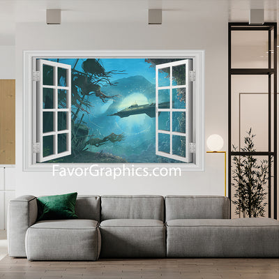 Underwater Under The Sea Vinyl Wall Art Decal Sticker Poster Print Mural