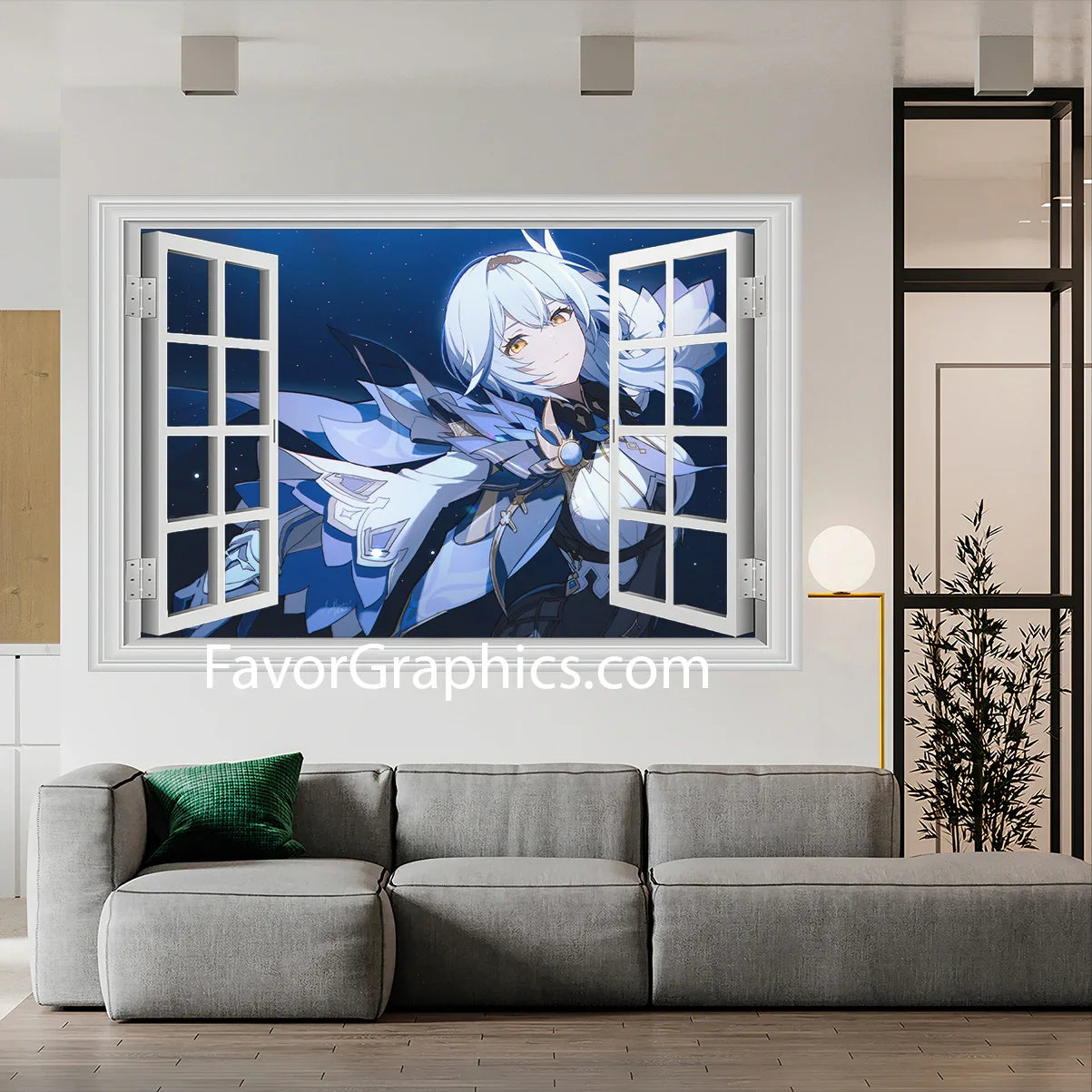 Eula (Genshin impact) Vinyl Wall Art Decal Sticker Poster Print Mural