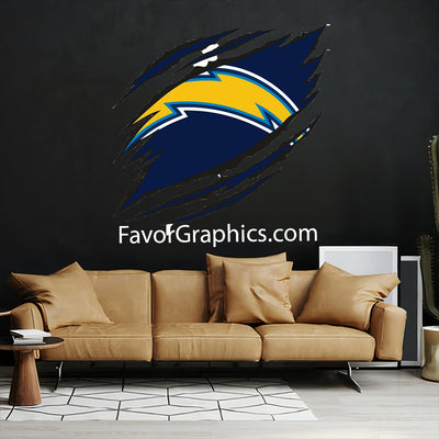 Los Angeles Chargers Home Room Wall Vinyl Decal Sticker Mural Poster